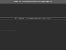 Tablet Screenshot of crowdfund.com